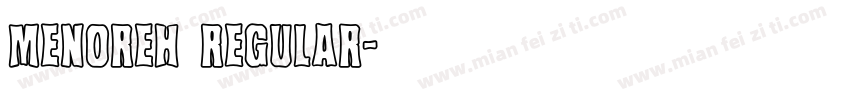 menoreh Regular字体转换